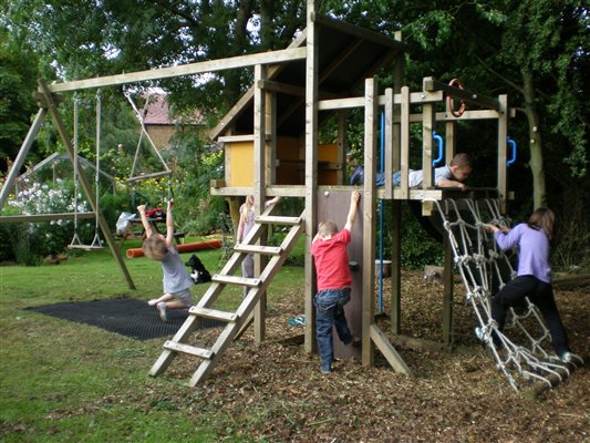 fun to play on our climbing frame
